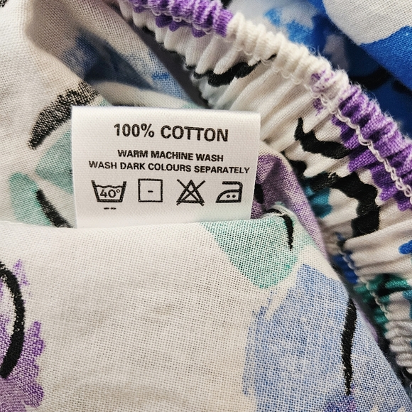 Vintage 80s Mary Quant Floral Printed Shorts S/M - Picture 8 of 8